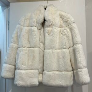Apparis Ivory Faux Fur Jacket